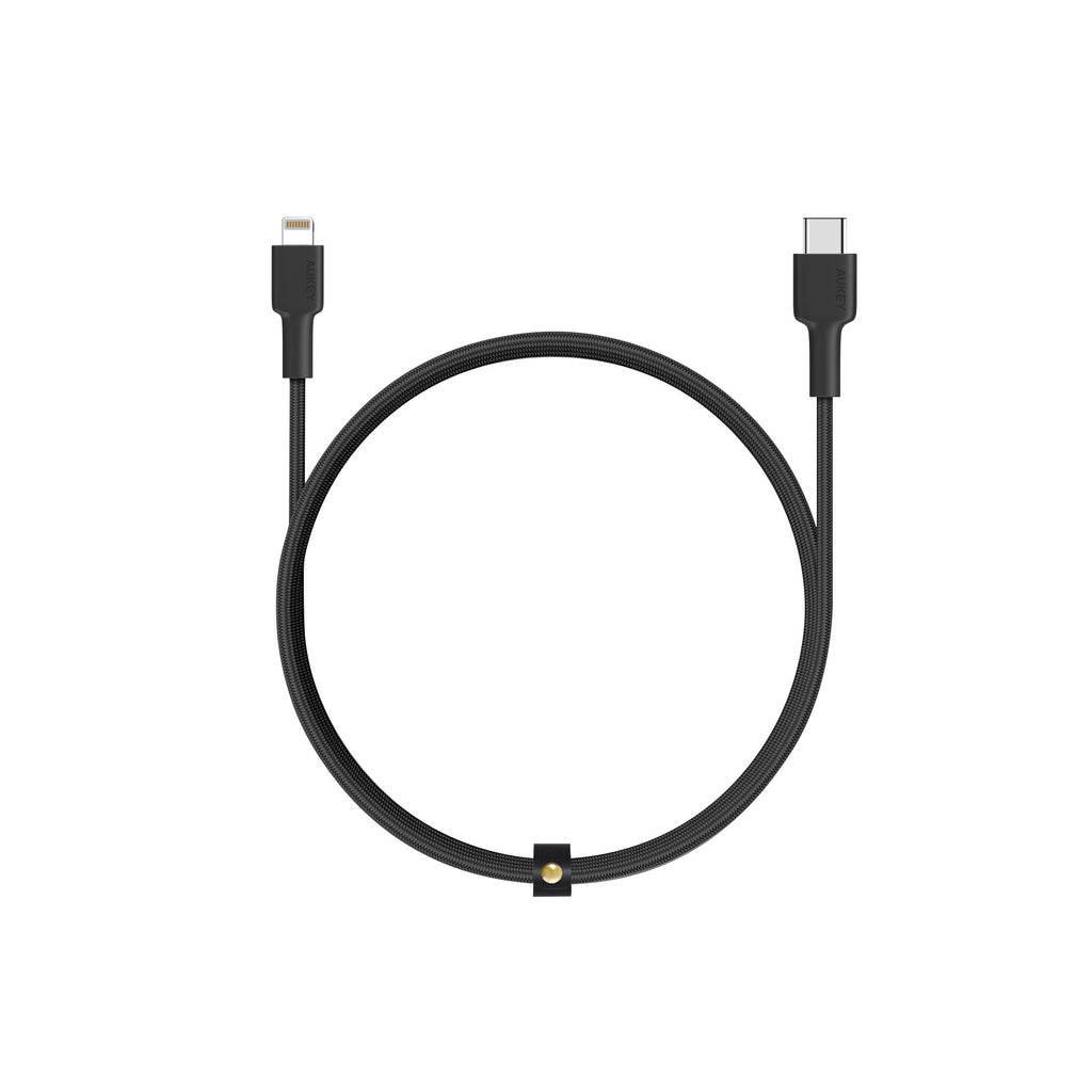 Aukey Braided Nylon MFi  USB-C to Lightning Cable 3.95ft (CB-CL1)