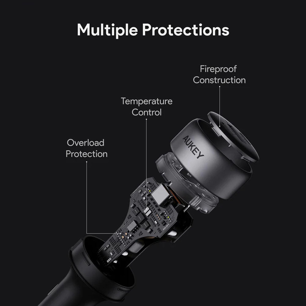 Aukey Pathfinder Mix 3 66W Fast Charging Car Charger (CC-P1)