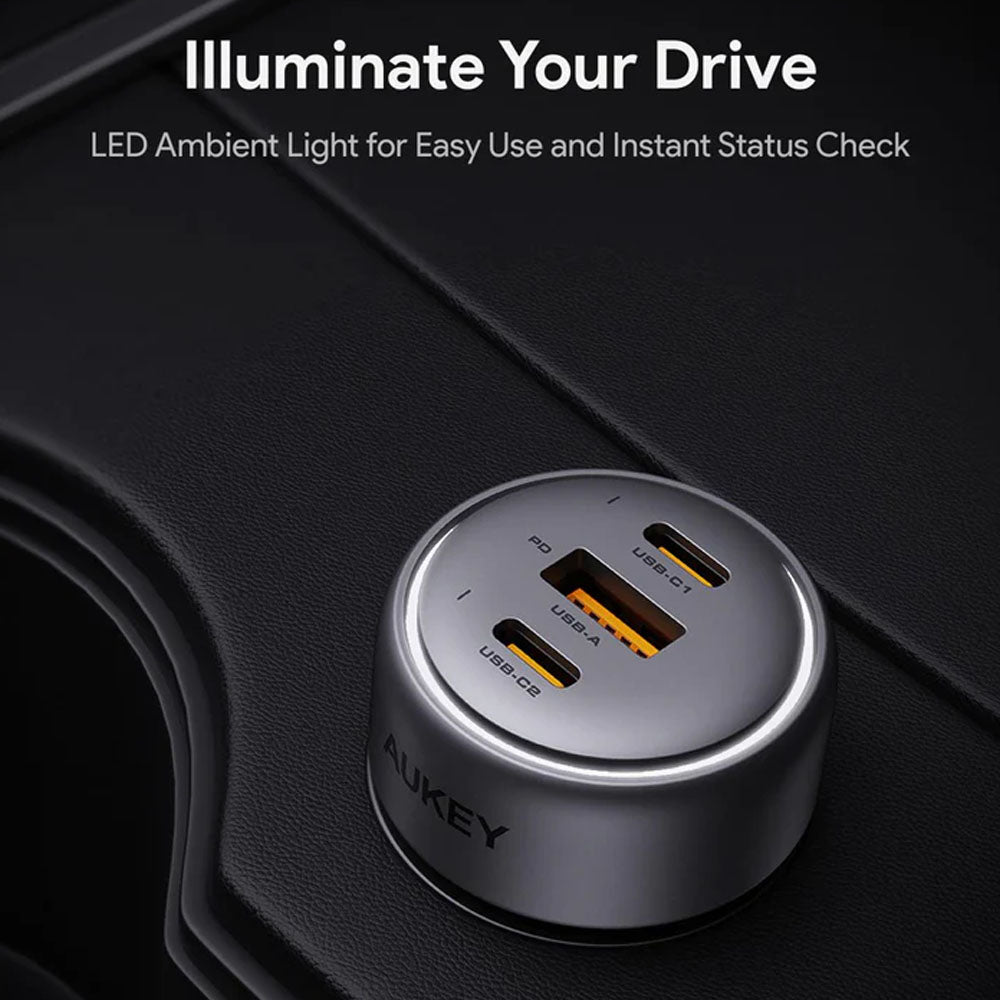 Aukey Pathfinder Mix 3 66W Fast Charging Car Charger (CC-P1)