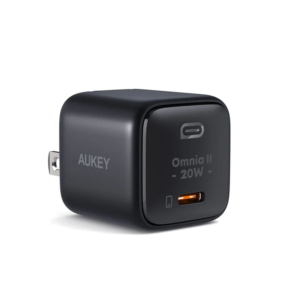 Aukey Omnia II Mini 20W USB-C PD Wall Charger,  Ultra-Compact & Portable (PA-B1T)