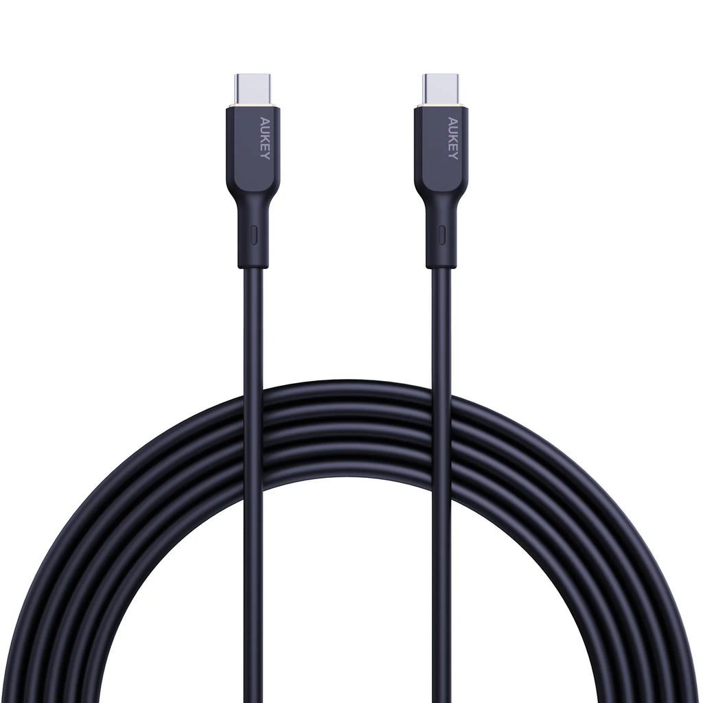 Aukey Circlet Blink 240W Silicone USB-C to USB-C Cable 1.8m (CB-SCC242)