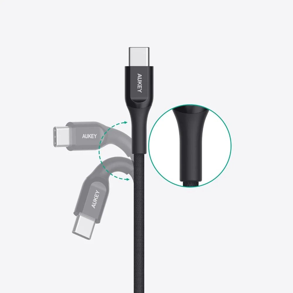 Aukey USB A To USB C Quick Charge 3.0 Kevlar Cable - 2M ( CB-AKC2 )