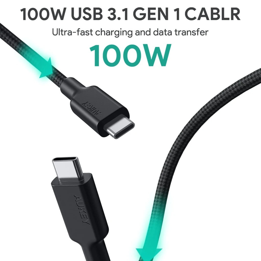 Aukey Gen2 E Marker PD 100W USB 3.1 Type C To Type C Cable (CB-CD21)