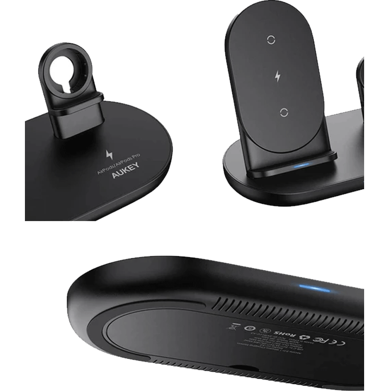 Aukey 3 in 1 AirCore Wireless Charging Station (LC-A3)
